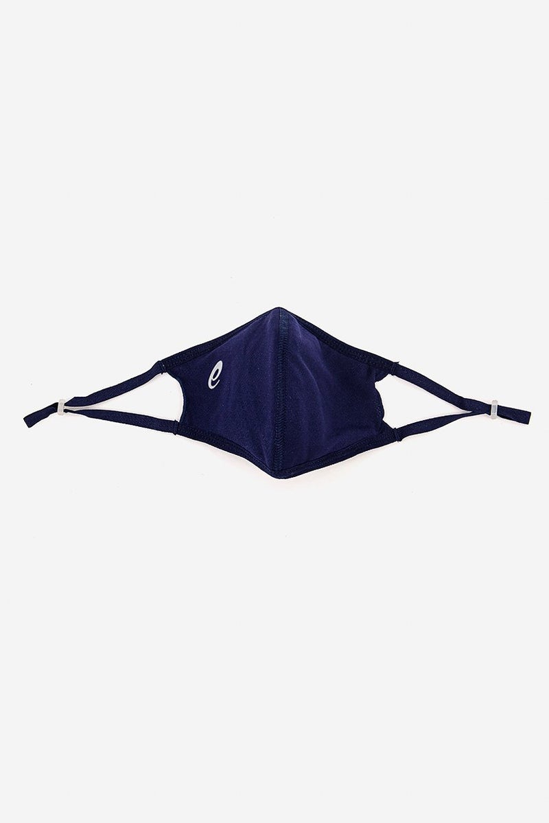 asics Men Protective 3 Layer Face Mask, Navy - Image 2